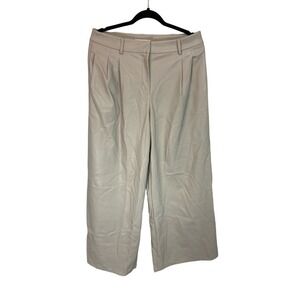 Saunders Collective Wide Leg Faux Leather Pants size 10